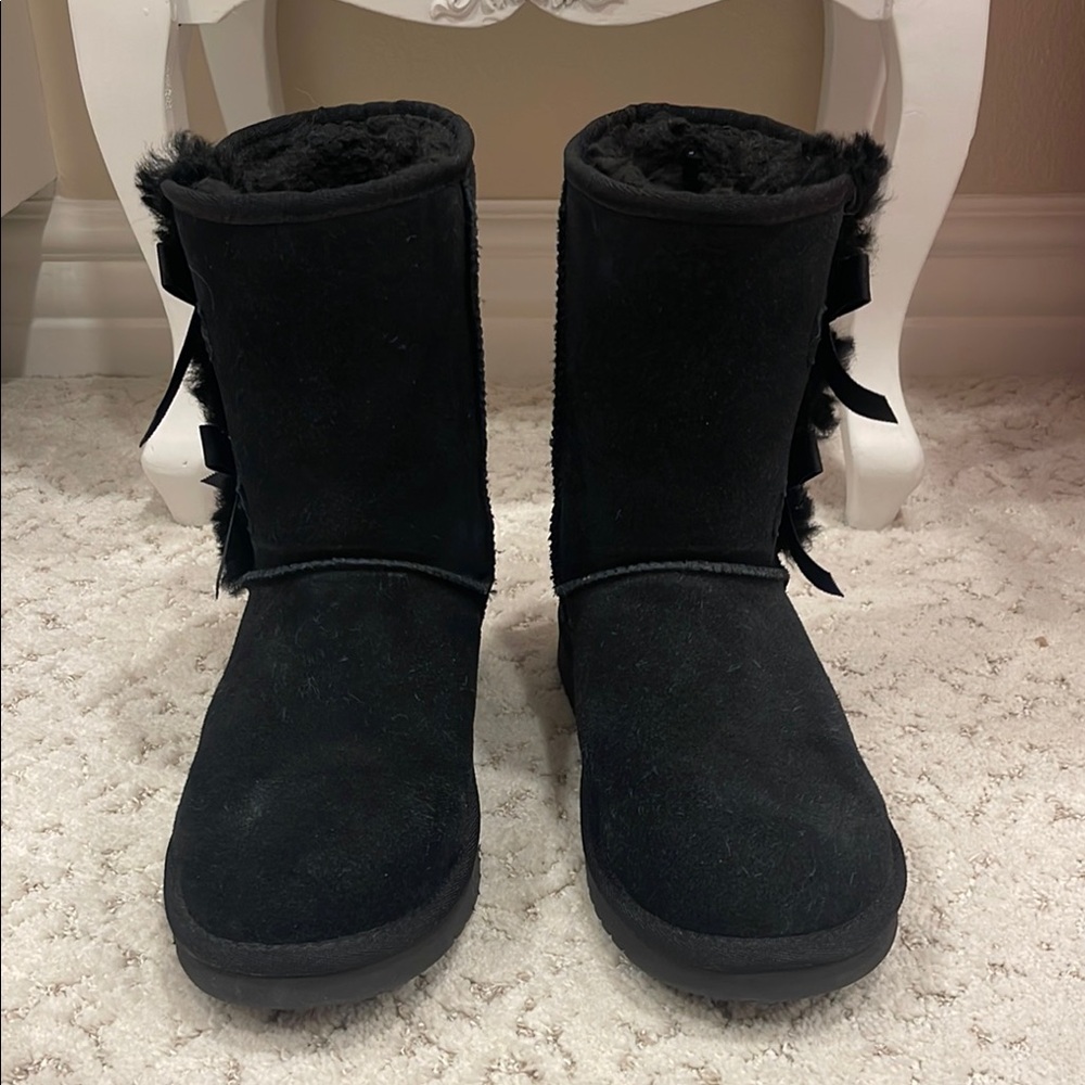 KoolaBurra by Ugg Black Boots with Bows